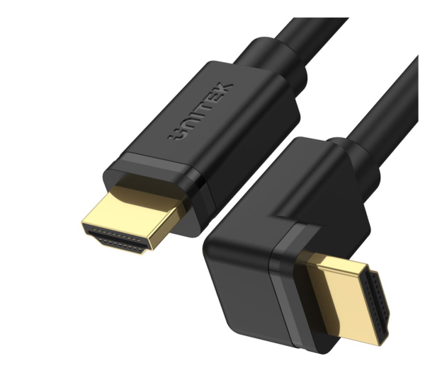 UNITEK Kabel kątowy 90° HDMI 2.0 - HDMI 4K/60Hz 3m Y-C1002 - 662689 - zdjęcie